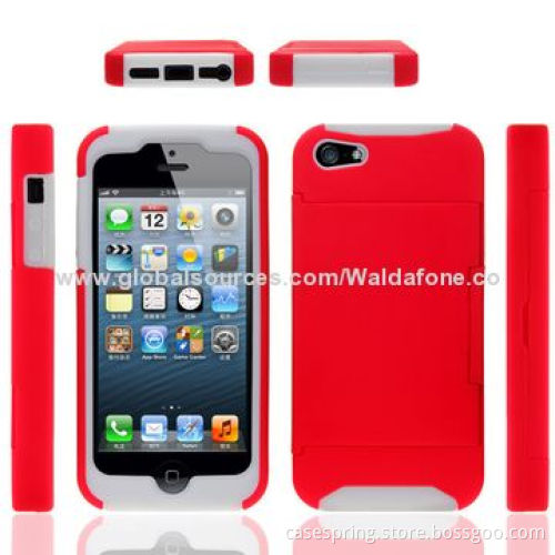 Hybrid Case for iPhone 6/5s, Plug-in Card Mobile Phone ShellNew